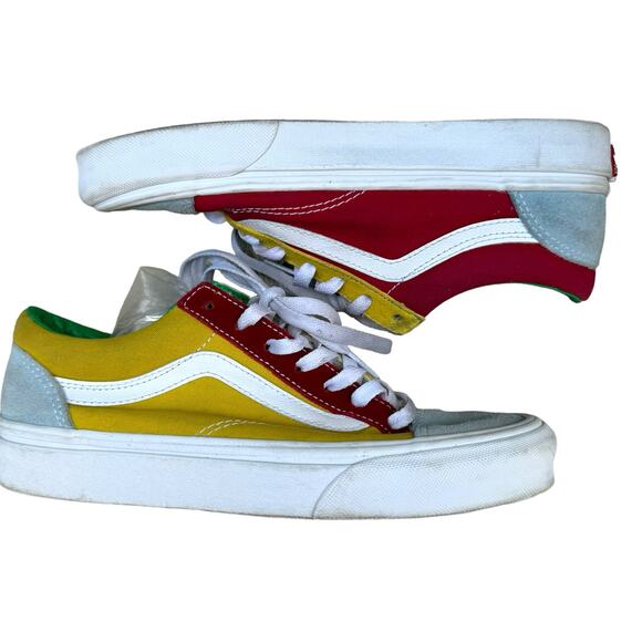 Van's Women's Old Skool Multicolor Yellow Sunshine Sneakers Style 36 - Size 7.5 - Picture 2 of 7